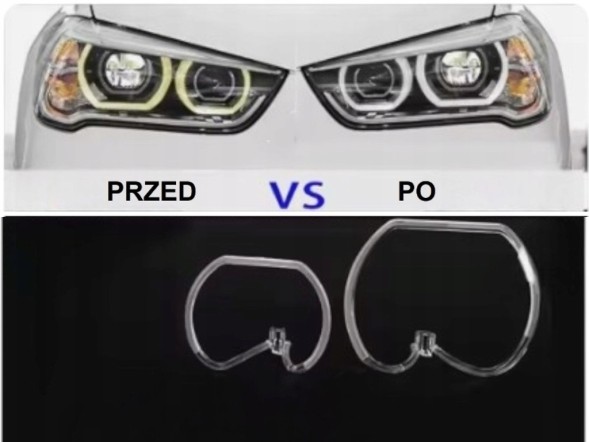 WOLLER H.169/500/A. Front left rings xenon for bmw x1 f49 f48 beforelifting 2015-19