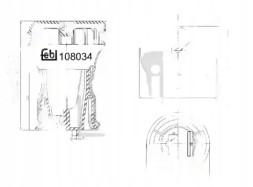 Febi Bilstein Bellows cushion suspension rear 108034