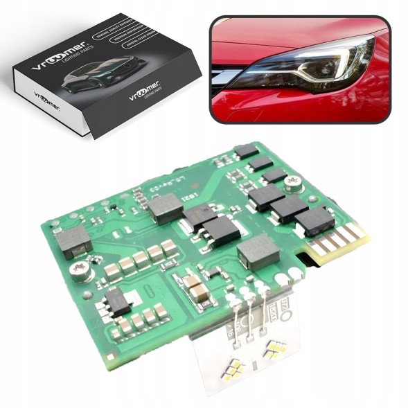 Vroomer VR-FIBMOD-ASTRA-V-K-15-FULL-LED Module led board drl headlight lamp opel astra v k (2015 - 2019) full led