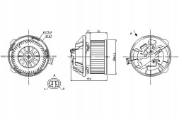 Nissens Blower fan nissens 0 6935 698539 + collision set #23