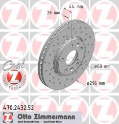 Zimmermann Brake disc. Renault lagoon 08-