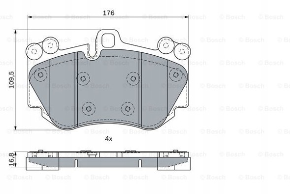 Bosch 0 986 424 073 Brake pads front audi r8