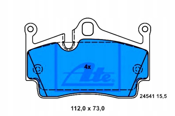 ATE  Brake pads porsche 718 boxster 718 boxster s + collision assistant #34