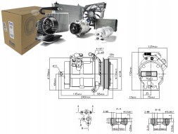 Nissens PRO/890049 NIS Air conditioning compressor mercedes sprinter 3 5-t (90 + collision assistant #34