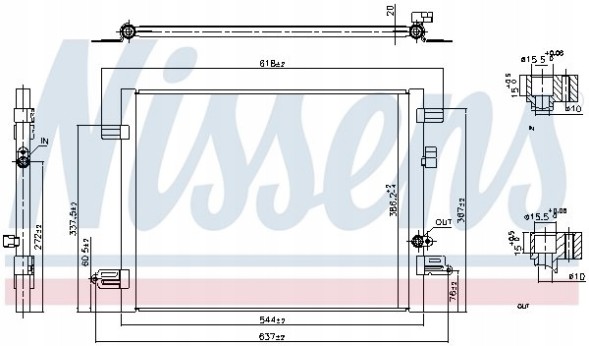 Nissens 941061 Air conditioning cooler - nissens 941061