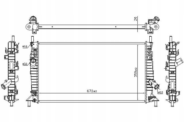Nissens 62017A/NIS Nissens engine cooler (manual) volvo c30, c7 + driver assistant #28