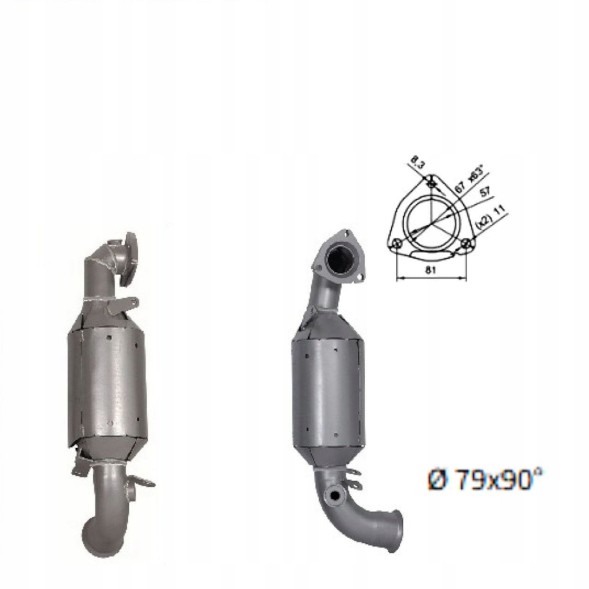 AS 28694 Catalyst opel grandland citroen c4 c5 peugeot 308 508 3008 5008 - 1.6thp