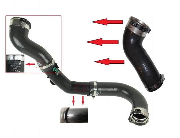 Pagum  Pipe hose for turbo air manifold nissan nv400 2.3 dci 1124090