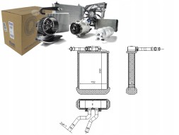 Nissens  Heater (152x200x36) mercedes m (w163) 2.3-5.4 + collision assistant #34