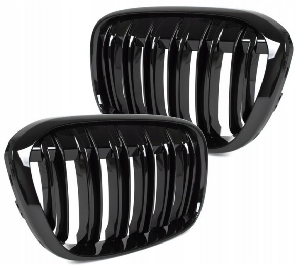 Polcar  Bmw x1 e84 2009-2015 grill dummy kidney grille gloss