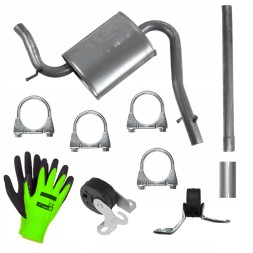 Polmostrów POL-C4Y17Z8F9H6T6C9 Center silencer audi a4 b7 04 - 07 1.6 sedan kombi avant freebie