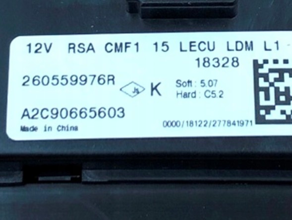 WOLLER 260559976R JEŻ Led hedgehog module a2c90665603 for renault captur twingo kadjar megane kangoo