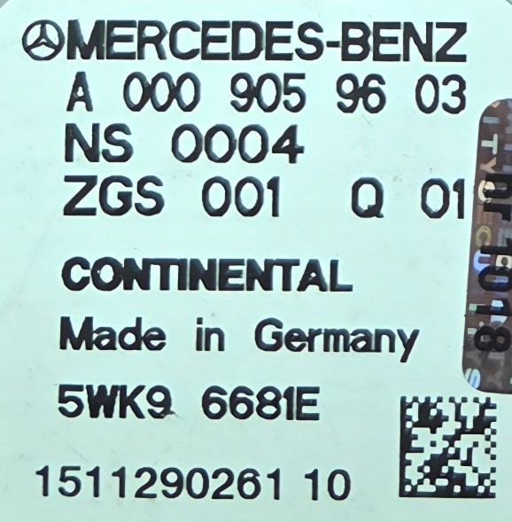 Mercedes-Benz OE SENSOR CZUJNIK NOX A0009059603 MERCEDES Sensor nox a0009059603 mercedes - warranty
