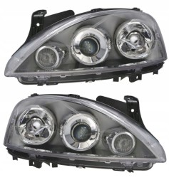 TYC  Opel combo corsa headlight front lamp set front lamps h7 + h7