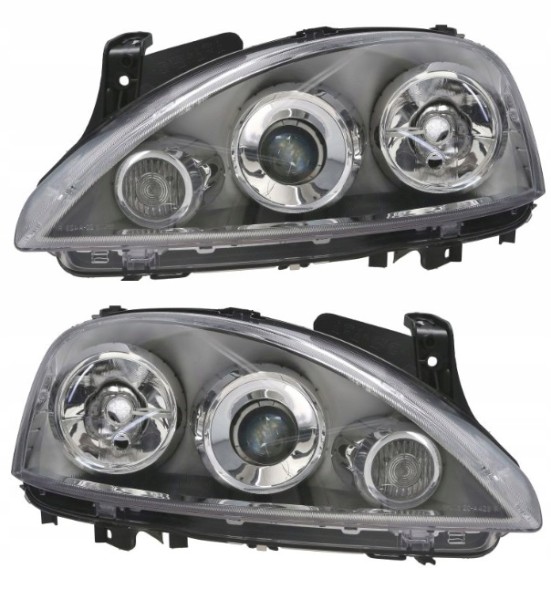 TYC  Opel combo corsa headlight front lamp set front lamps h7 + h7
