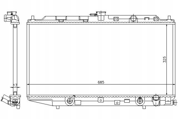 Nissens  Engine cooler honda civic ii civic iv crx i cr + collision assistant #34