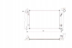 NRF  Radiator toyota avensis 1,8 03- corolla 1,6vvt-i + collision assistant #34