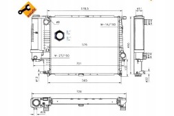NRF 86232454 NRF Nrf bmw 53852 water cooler