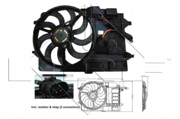 NRF 47302 Cooler fan 47302 nrf mini and 260w