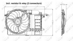 NRF 47302 Cooler fan 47302 nrf mini and 260w