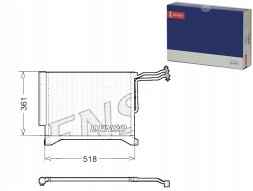 Denso PRO/DCN05100 DEN Condenser air conditioning cooler [DENSO] + collision assistant #34