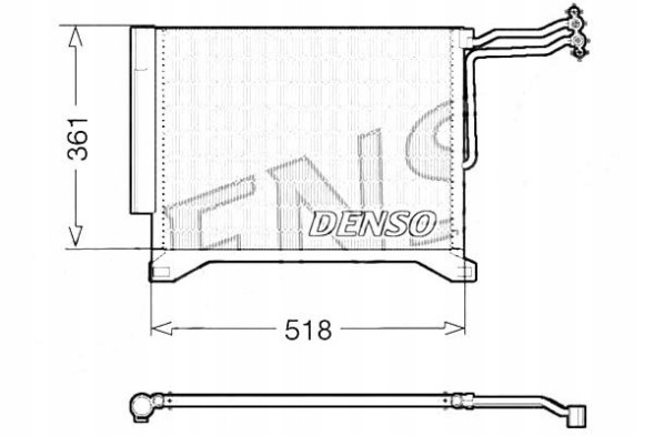 Denso PRO/DCN05100 DEN Condenser air conditioning cooler [DENSO] + collision assistant #34