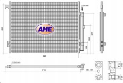 AHE  Air conditioning cooler maserati ghibli iii 2013- 3.0 16474837 16485982