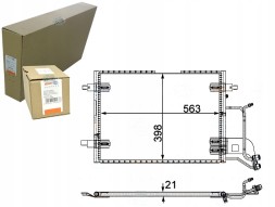 Behr Hella Service  Air conditioning condenser vw a4 passat 97- behr hella + driver assistant #31