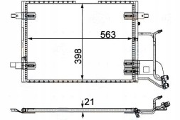 Behr Hella Service  Air conditioning condenser vw a4 passat 97- behr hella + driver assistant #31