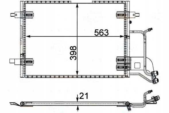Behr Hella Service  Air conditioning condenser vw a4 passat 97- behr hella + driver assistant #31