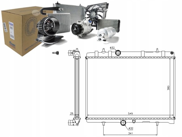 Nissens NIS63606A(iMOTO) Engine cooler citroen berlingo multi + driver's essential #37