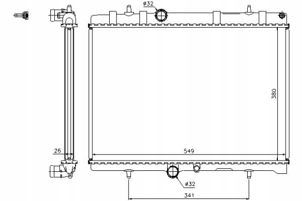 Nissens NIS63606A(iMOTO) Engine cooler citroen berlingo multi + driver's essential #37