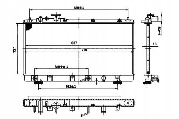 NRF 50142 (NRF) FS7P15200C ZM4415200 110035N MZ2168 Nrf engine radiator mazda 323 f vi 323 s vi 1.6 /