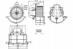 Nissens 87139/ZAW Nissens blower audi q7 porsche cayenne vw amarok