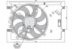 Nissens PRO/85564 NIS Radiator fan (with housing) fiat grande punto + collision assistant #34