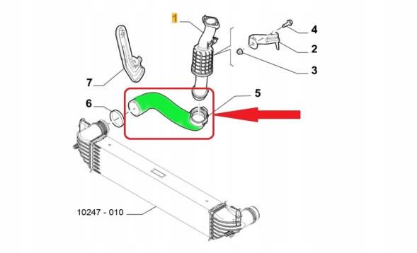 Turborury 2506700021652 Turbo pipe fiat 500x jeep renegade 2.0 d 52083045