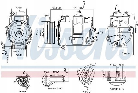 Nissens 890773 Nissens 890773 compressor, air conditioning