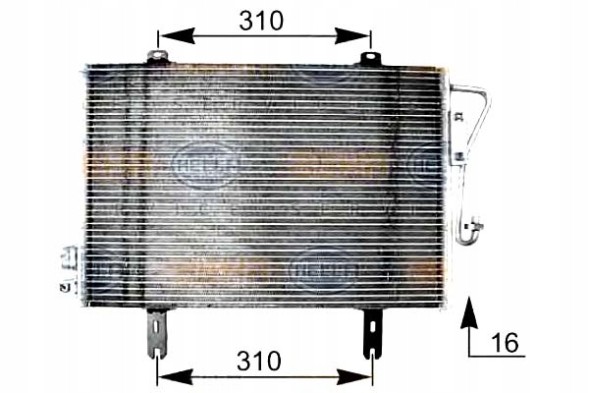 Hella 1007337471 HEL Hel8fc 351 038-591 air conditioning cooler condenser + driver assistant #33