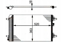 Behr Hella Service Air conditioning condenser vw sharan galaxy tdi behr h + collision assistant #34