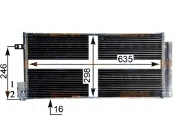 Behr Hella Service 85909086 BRH Brh8fc 351 304-724 air conditioning condenser fiat bra + driver assistant #33