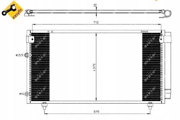 NRF 86227764 NRF Nrf35518 air conditioning condenser toyota avensis ver + driver assistant #33