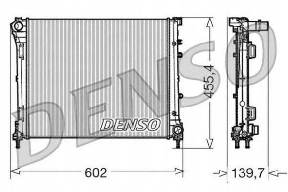 Denso PRO/DRM09162 DEN Engine cooler fiat 500 500 c panda 0.9/1.3d/1. + Collision assistant #34