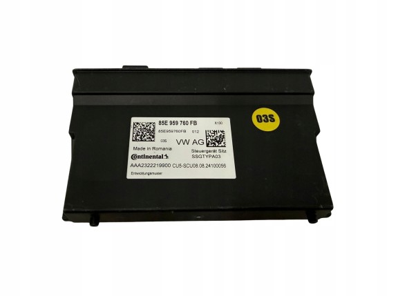 Audi OE  Seat controller module audi a5 a6 q6 e-tron 85e959760fb