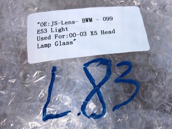 WOLLER  Glass headlight lamp cover right front for bmw x5 series e53 2000-2003