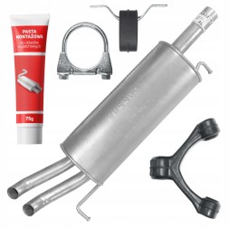 Ferroz FRZ-F6N46M2D1H2L7D1 Final silencer volkswagen vw passat b5 / b5 fl 96 - 05 1.8 t sedan kombi