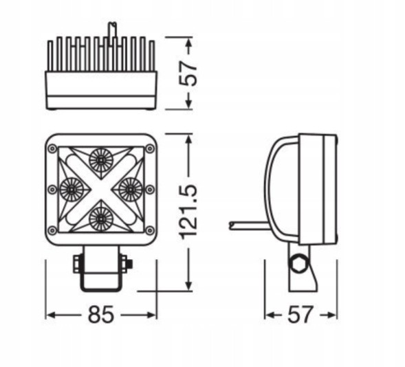 Osram  Osram led cube spot mx85 20w 1250lm ip67 12,1x8,5x5,7