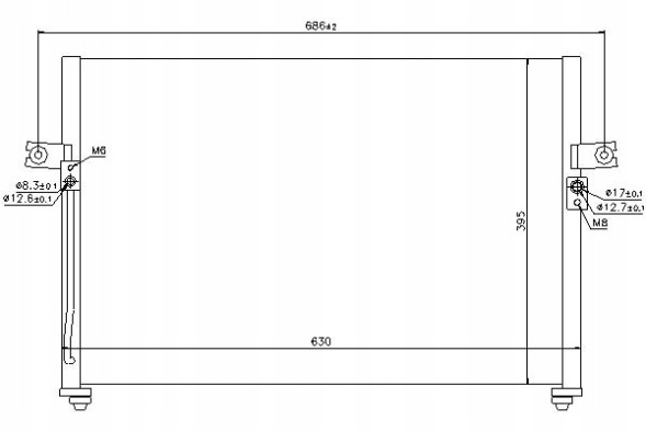 Nissens  Air conditioning condenser hyundai h-1 h-1 / starex h1 + collision assistant #34