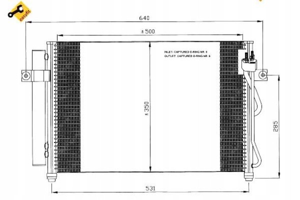 NRF  Nrf35630 air conditioning condenser hyundai getz 03- 1 + driver assistant #33