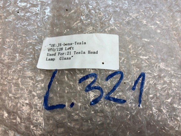 WOLLER  Lampshade glass headlight left front for tesla 3 2021-2023 lift