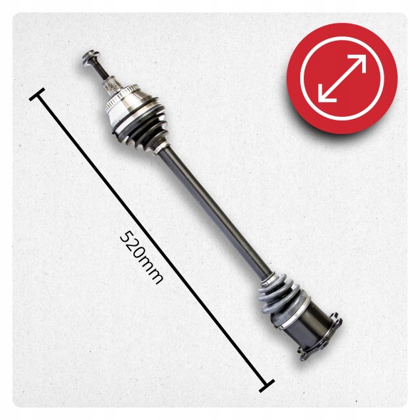 BRV  Half axle right audi a4 (8ec b7) 1.8 t 2.0 tfsi 3.0 4.2 rs4 s4 manual new